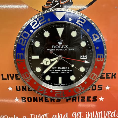 cheap rolex wall clock uk|rolex pepsi wall clock.